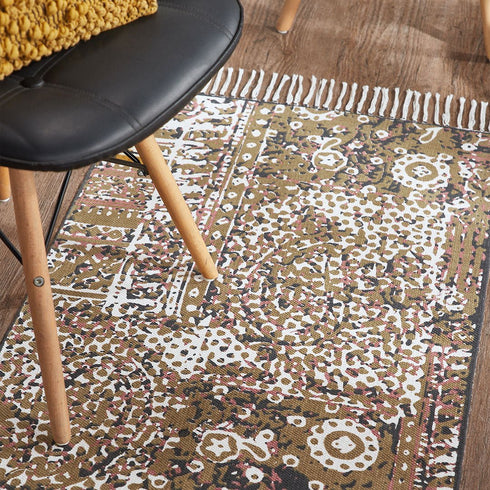 Afterglow Gold Dhurrie